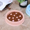 Heart-shaped dog bowl, licking bowl, slow food, cat anti-choking bowl, anti-tipping and anti-slip pet food bowl details Picture